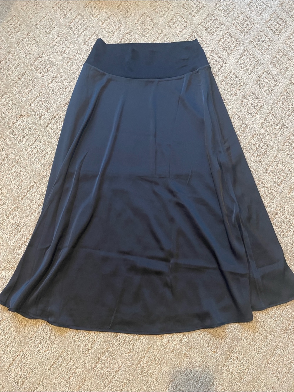 CAbi Black Midi A-Line Skirt